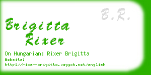 brigitta rixer business card
